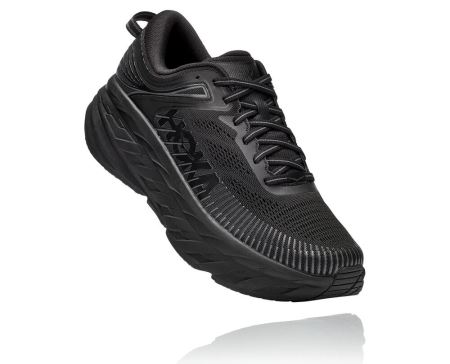 Hoka One One Bondi 7 - Adidasi Alergare Pe Drum Barbati Negrii / Negrii | RO-0dHvZRB